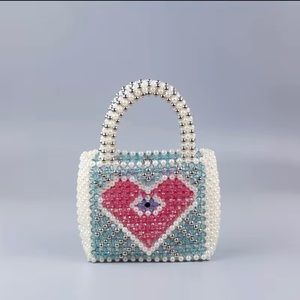 Mini beaded handbag clutch purse